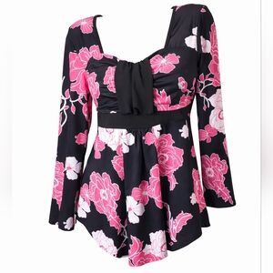 ROSEGAL Busty Floral Beauty L/14 (RUNS BIG) NEW with tags